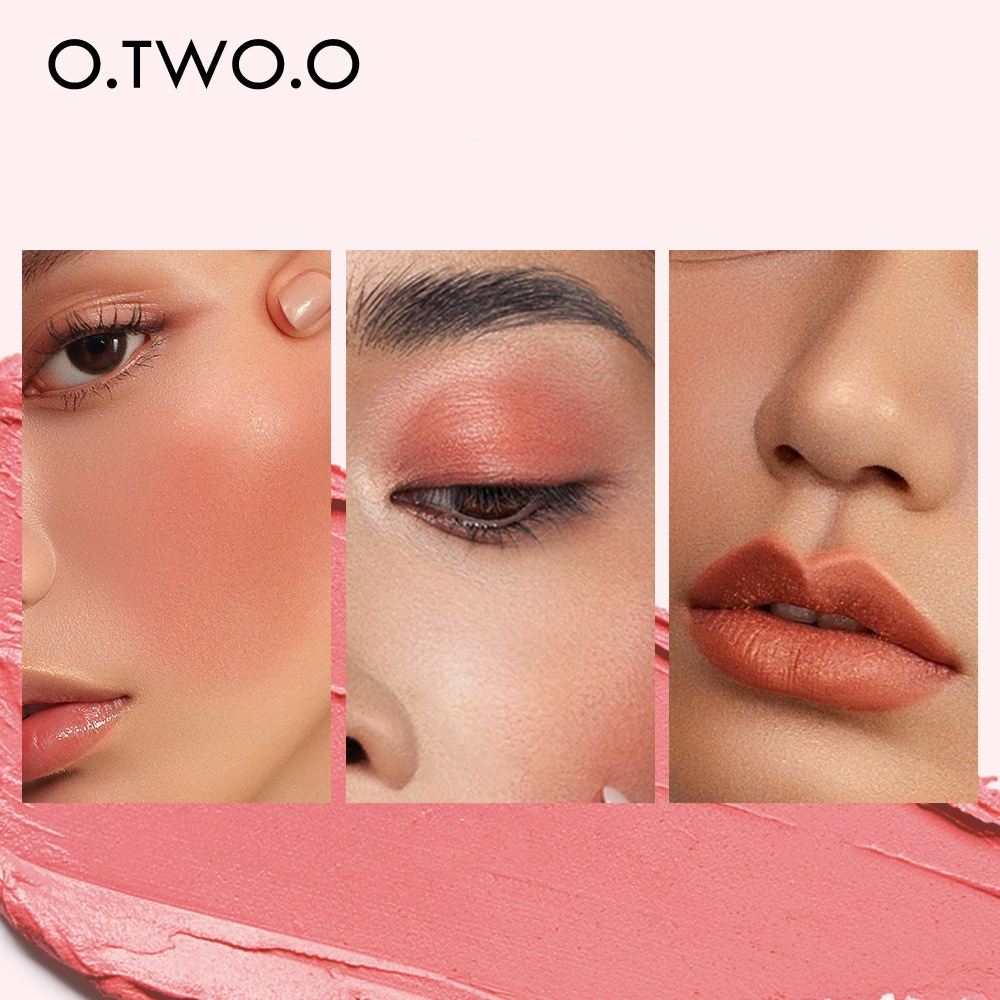 

O.TWO.O Multi-Use Makeup Set 3 In 1 Lipstick Blush Soap Eyeshadow Palette Waterproof Long-Lasting Cosmetics For Face 10g, Customize