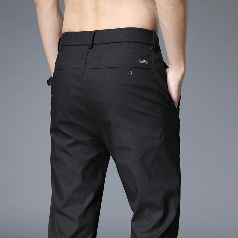 

Men's Pants 2021Summer Casual Men Cotton Slim Fit Thin Fashion Gray ArmyGreen Black Comfortable Trousers Male Brand Clothing, Green