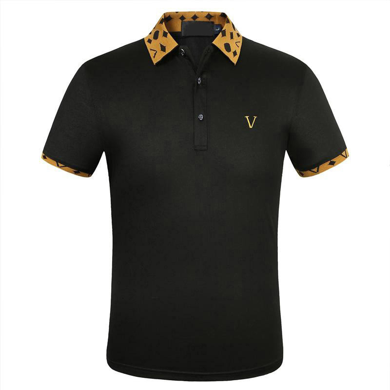 

designer stripe polo shirt t shirts snake polos bee floral embroidery mens High street fashion horse polo T-shirt