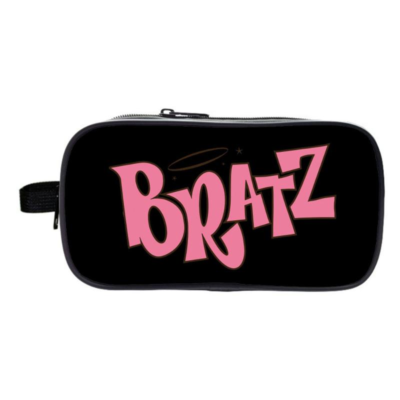 

Cosmetic Bags & Cases Bratz Pencil Case Fashion Cartoon Large-capacity Double-layer Pen Students School Gifts Kids Stationery, Customize-9ip7