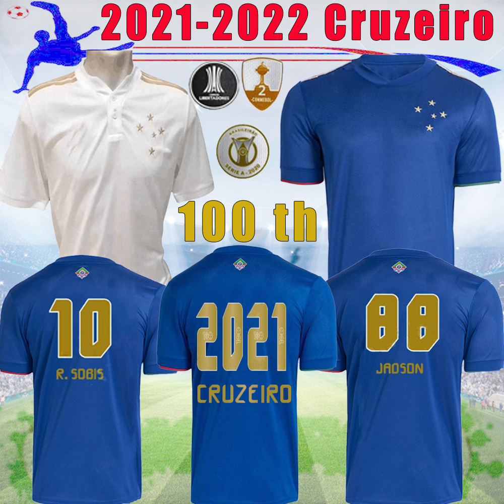 

2021 2022 CRUZEIRO club soccer jersey 21 22 DE ARRASCAETA FRED ROBINHO 100th THIAGO NEVES home Camisas SASSÃ football shirt, Black;yellow