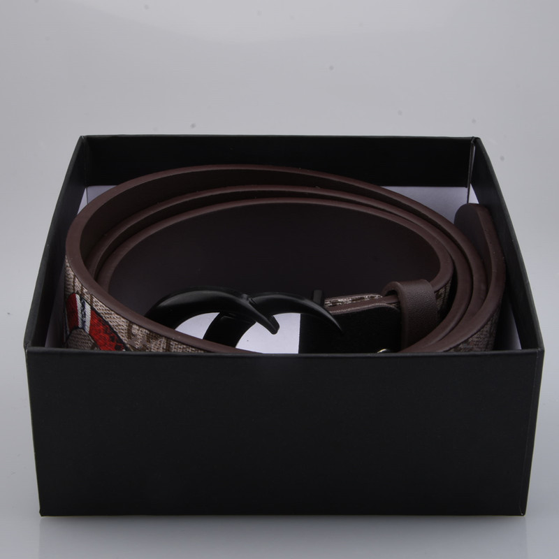 

2021 Snake leather designer belts men women high quality belts With gift box, Black;brown