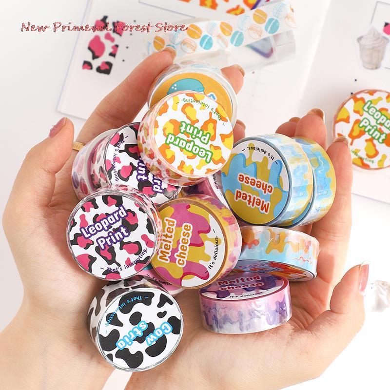 

Gift Wrap 1 Roll Paper Cheese Dessert Masking Tape Scrapbooking DIY Art Crafts Decor