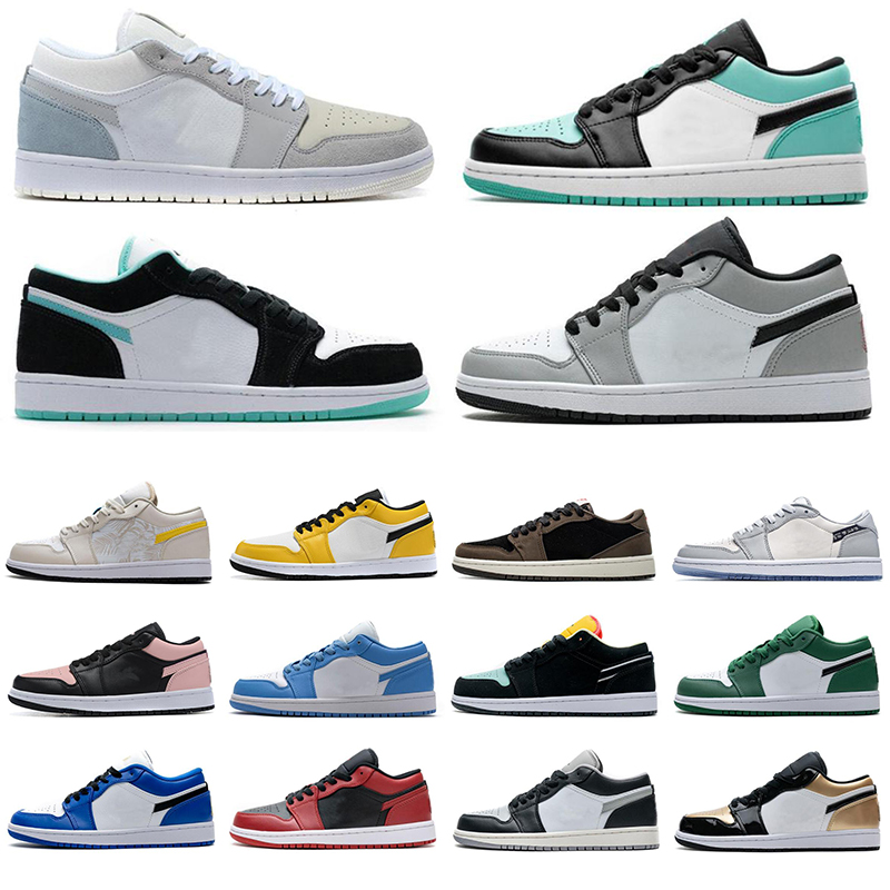 

Men Low 1s 1 OG Basketball Shoes UNC Reverse Bred Chicago light smoke grey university blue game royal pine green women Sneakers