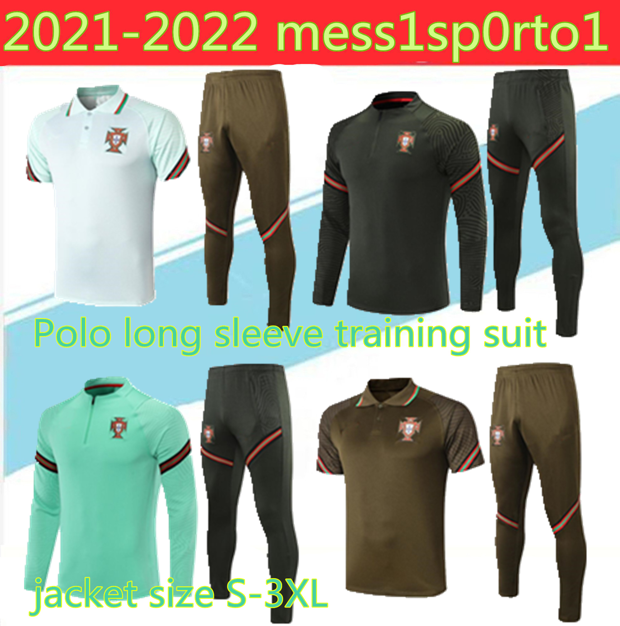 

2021 RONALDO Mens jacket tracksuit 20 21 polo Short QUARESMA PEPE ANDRE SILVA BERNARDO long sleeve Jogging chandal size S-3XL, Purple
