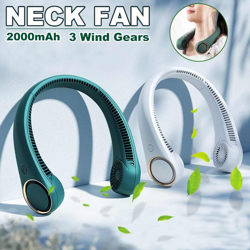 

Electric Fans Mini Neck Fan Portable Bladeless USB Rechargeable Mute Sports For Outdoor Cooling Ventilador Portatil Abanicos
