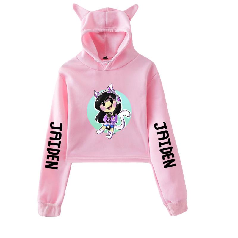 

Women's Hoodies & Sweatshirts Jaiden Animations Cat Ears Hoodie Long-sleeved Hooded Sweatshirt -selling Casual All-match Tops, Black