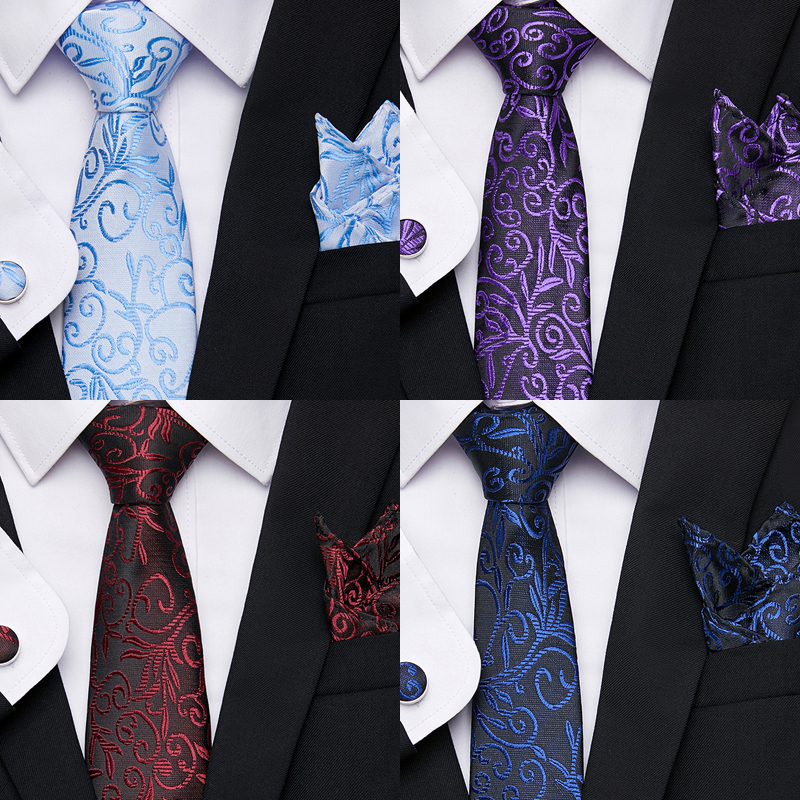 

Nice Handmade Wholesale 2021 New Style High Grade 7.5 cm Wedding Gift Tie Set Necktie Men Suit Accessories New Years Day