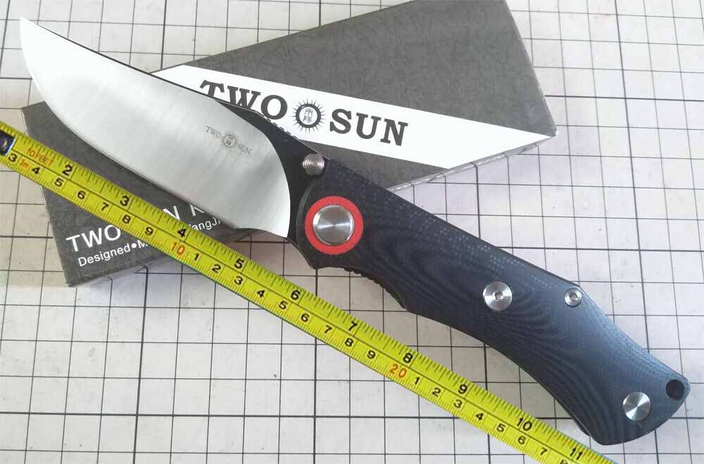 

Twosun Knives Outdoor G10 Ball Bearing Fast Open Folding Knife TS321-RED