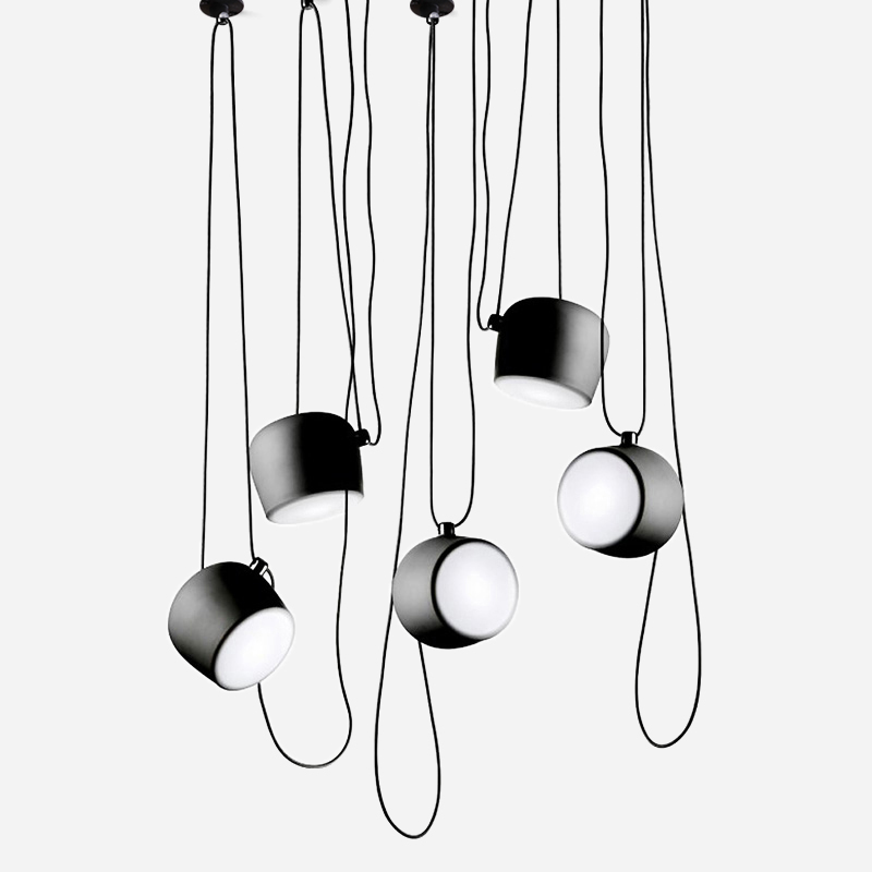 

Vintage black Spider Industrial Pendant Lamps Nordic Restaurants Kitchen Chandelier E27 Aluminum Fixtures DIY Hanging Lamp