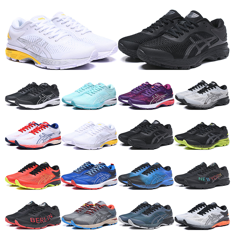 

ASICS mens running shoes womens gel kayano 25 Breathable comfortable pink bule white black gold yellow sports sneakers trainers, 36-40 1