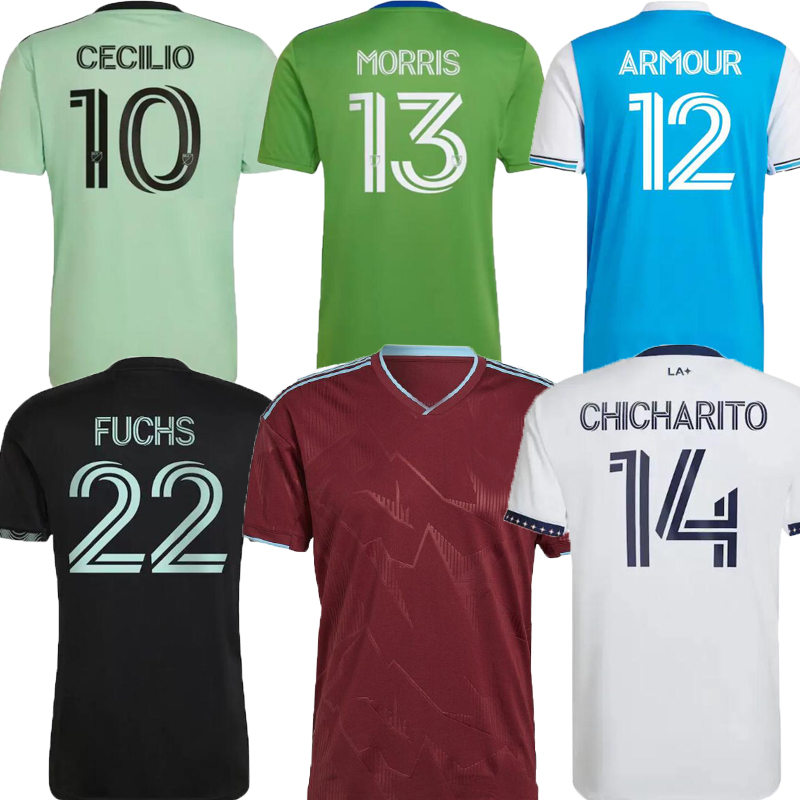 

22 23 MLS Soccer Jersey Charlotte FC Austin New York Red Los Angeles Colorado 2022 2023 Rapids Galaxy Revolution Portland Timbers Seattle Sounders Football Shirt, 21/22;gk