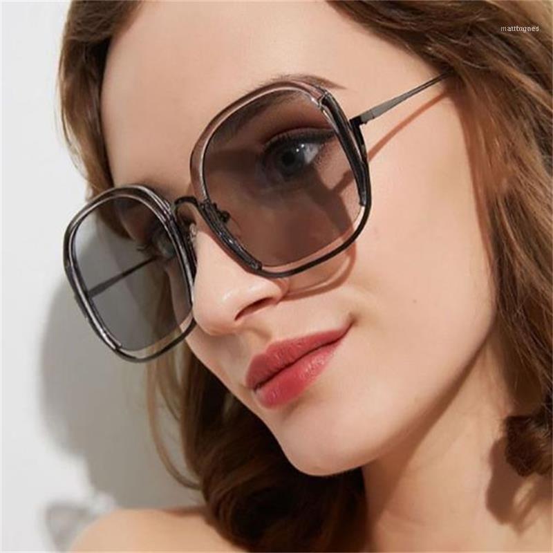 

Sunglasses Black Round Square Fashion Women 2021 Clear Lens Sun Glasses Mens Designer Travel Big Shades Uv4001
