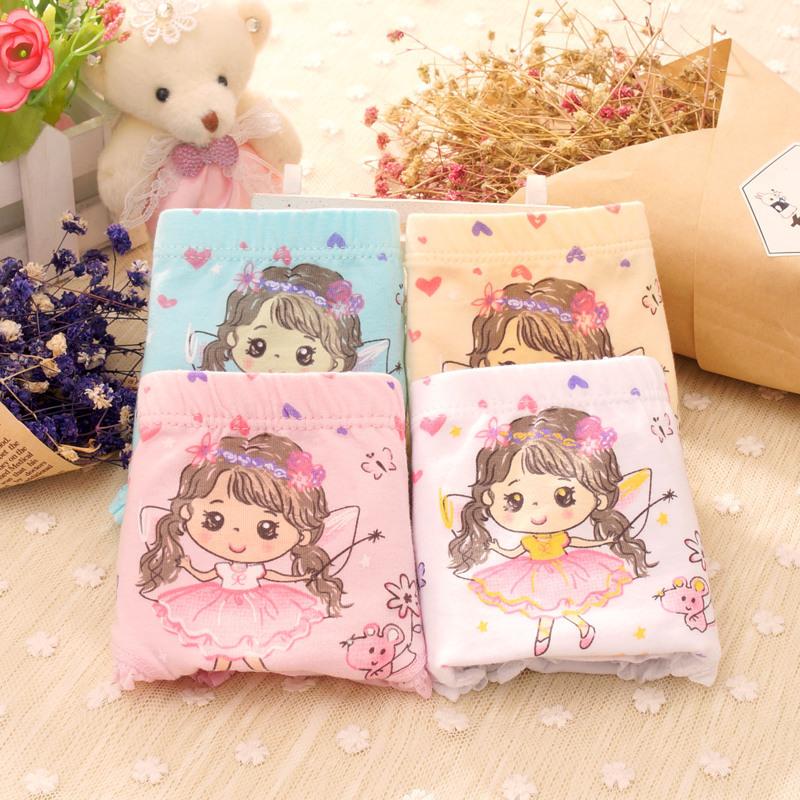 

Panties 6pcs/lot Fashion Cartoon Bow Cute Girl Underwear Baby Kid Cotton Shorts Briefs Comfortable Breathable 2-10T Children, Mix colors 02