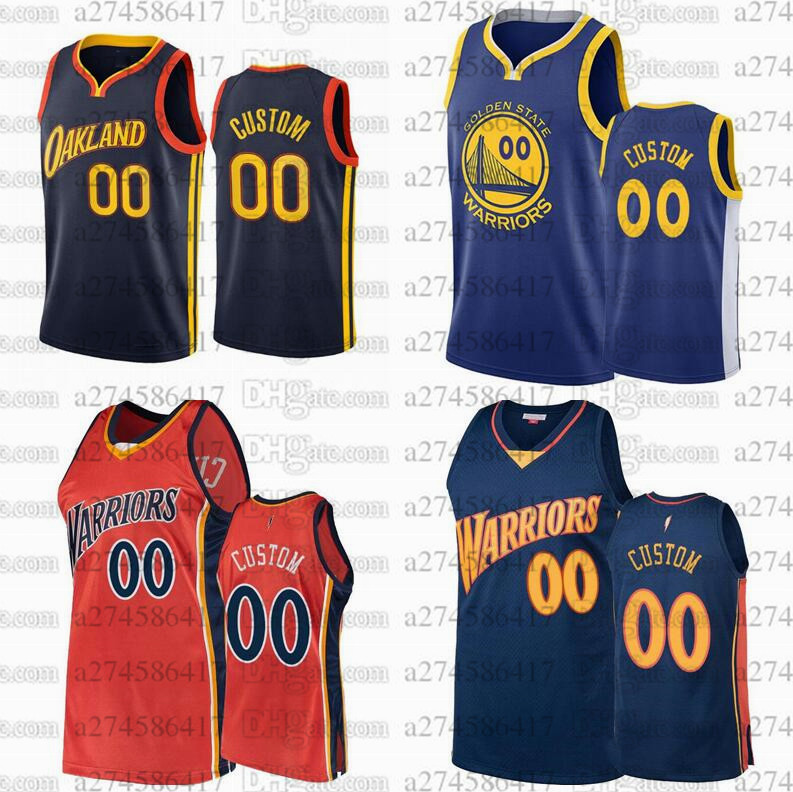 

Custom basketball Jerseys Golden State Warriors 30 Stephen Curry 11 Klay Thompson Any name and number city Jersey, Black;red