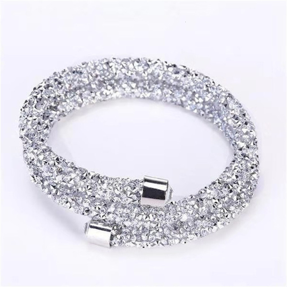 

Hand catenary Korean style fashion inlaid diamond frosted Bracelet makes the bracelet retractable, Black