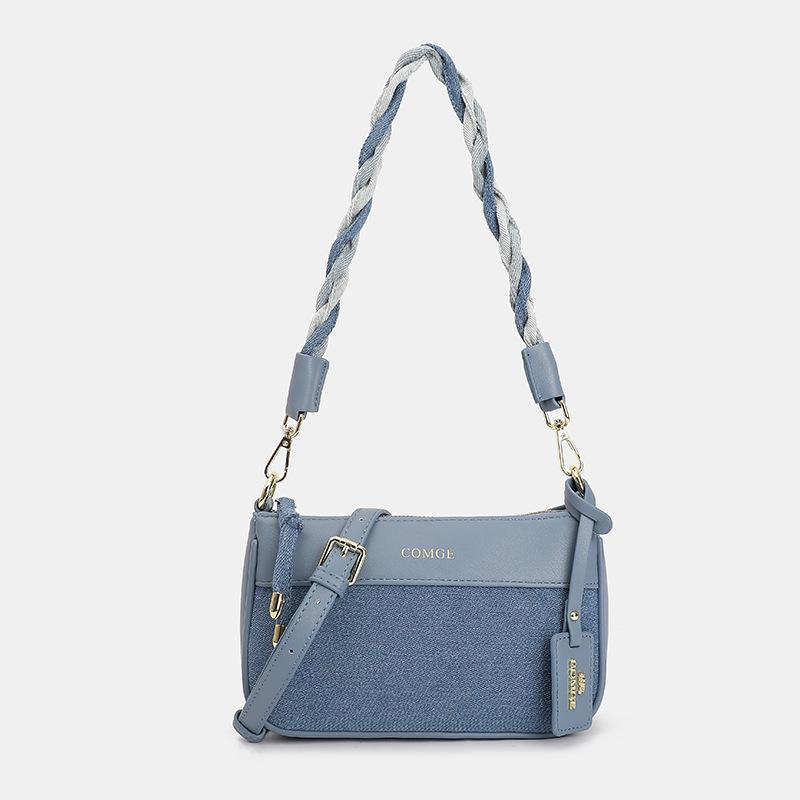 

Evening Bags 2021 Fashion Famous Ladies High Quality Embroidered Underarm Bag Cross Body Shoulder Sac A Main De Luxe Cc, Blue
