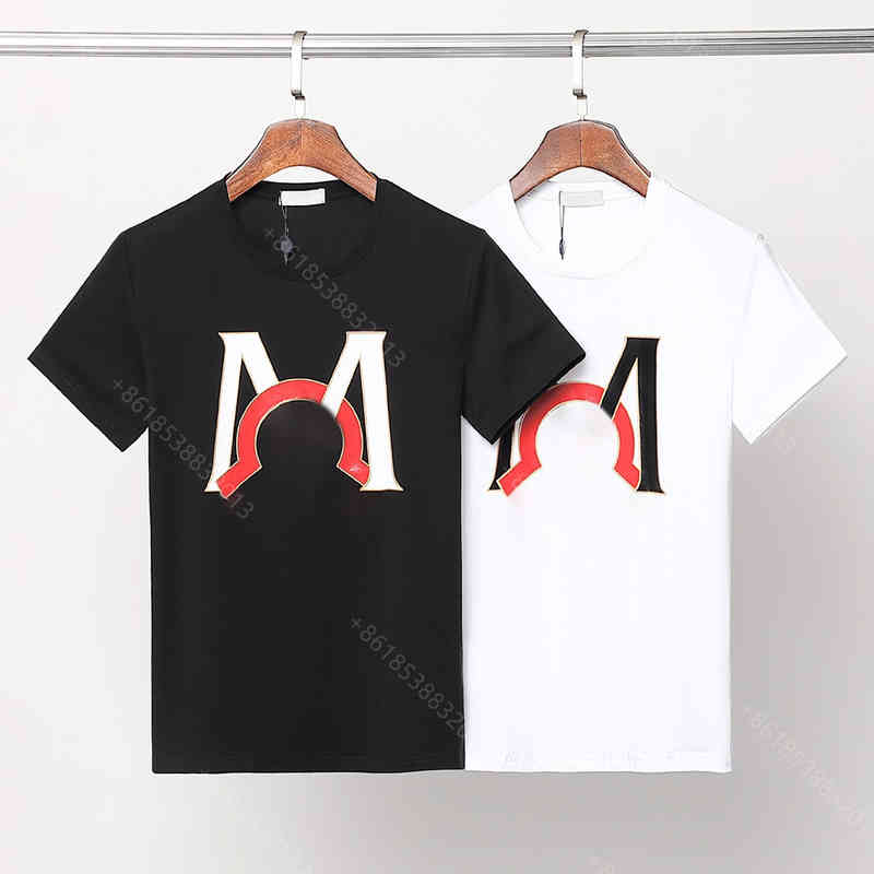 

Summer designer t shirts for men fashion cotton round neck pullover t-shirt pressing machine monc brand album letter logo printing men top clothes plus size XXXL