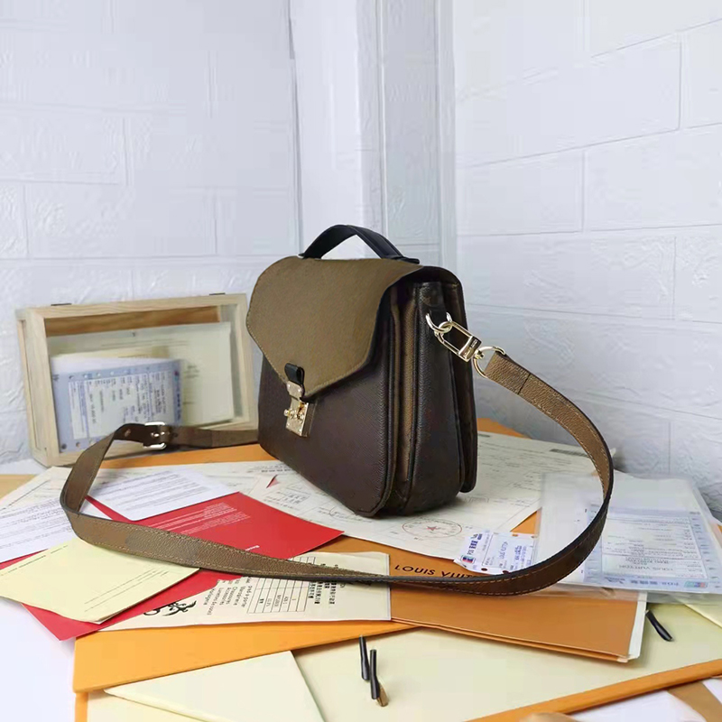 

Woman handbag Bag Date code serial number Quality Leather women purse messenger shoulder body POCHETTE MÉTIS handbags M44875 M41487 2005 Luxurys Designers Bags Tote, Brown