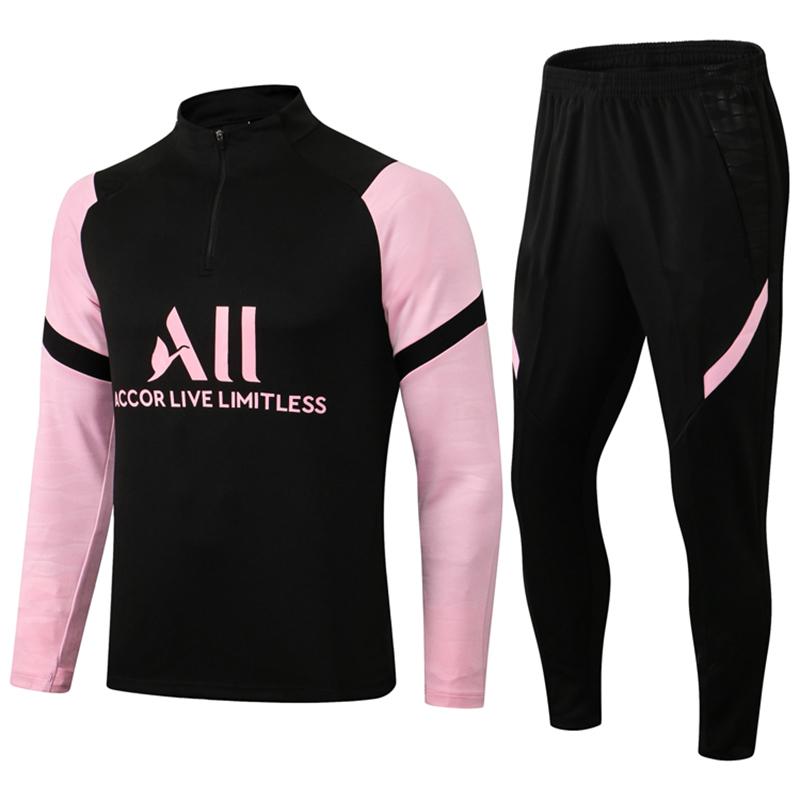 

2021 2022 MESSI Tracksuit Real Madrid Men Football Training Suits 20 21 22 HAZARD Soccer MBAPPE PARIS BENZEMA Survetement Maillots de Foot Enfants Kids Chandal Kit, 2021 paris 1