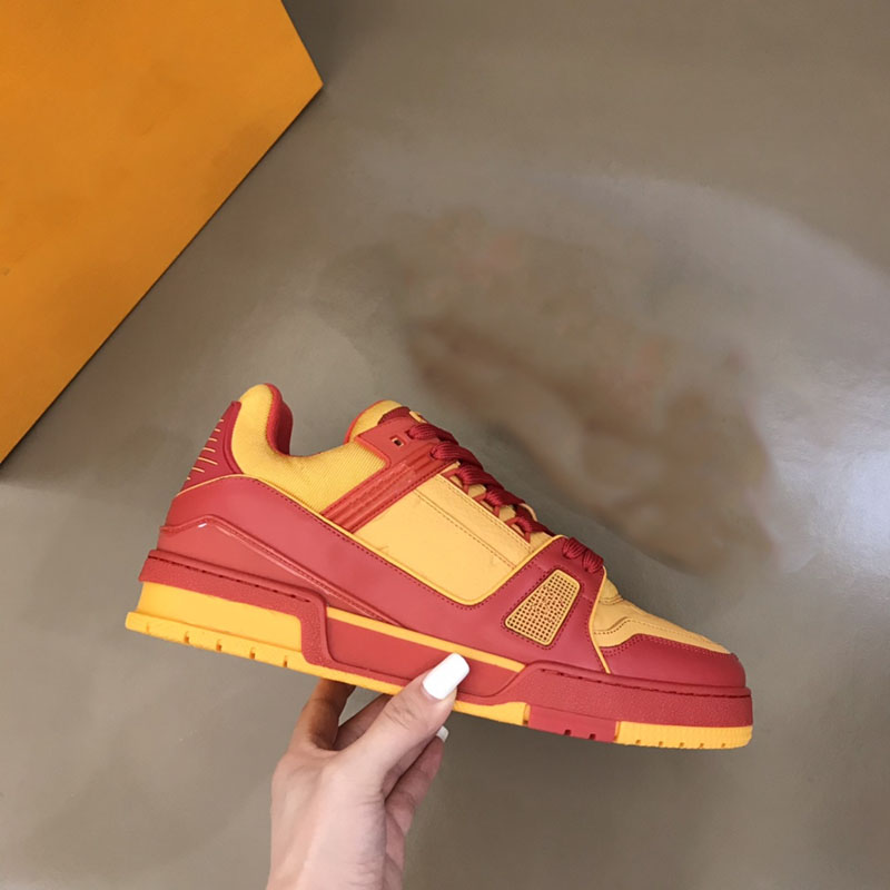 

Luxury trainer sneakers fashion brand men Designer shoes Genuine leather sneaker Size 35-45 RX41