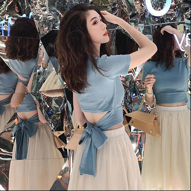 

womens t shirts summer bow o neck shirt women casual short sleeve cotton drop good quality, White