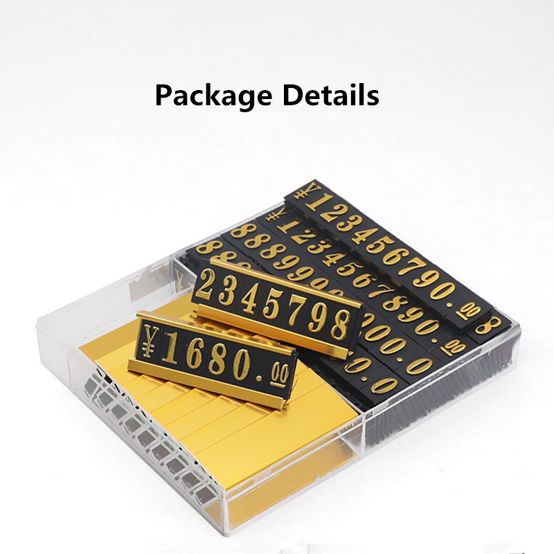 

Price Strip Digital Plastic Jewelry Price Cube Tags Label Sign Display