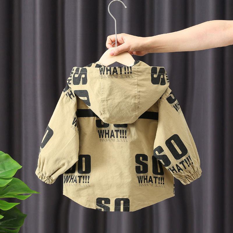 

Jackets Boys Jacket Spring And Autumn Clothing 2021 Children's Korean Style Plus Cotton Baby Thick Windbreaker, Blue;gray