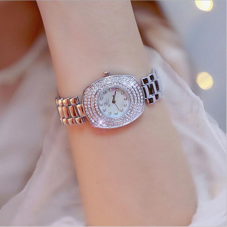 

Wristwatches Women Watches Ladies Gold Clock Wrist Watch For Female Water Resistant Stainless Steel Top