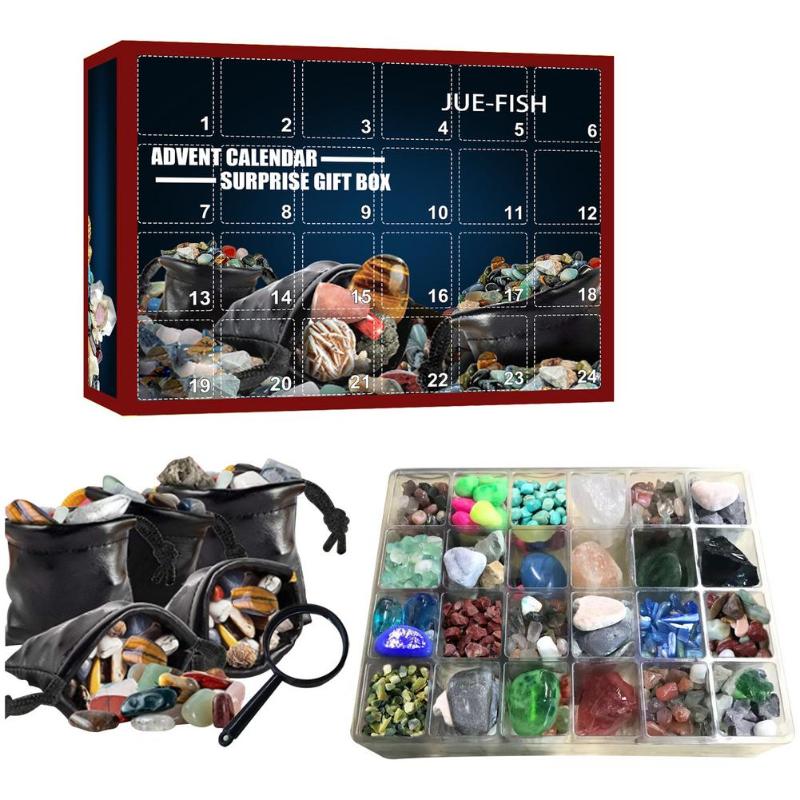 

Christmas Decorations Fossils Kit And Gemstone Dig Kits 24 Grid Rock Mineral Collection Science Gift Great STEM Rocks