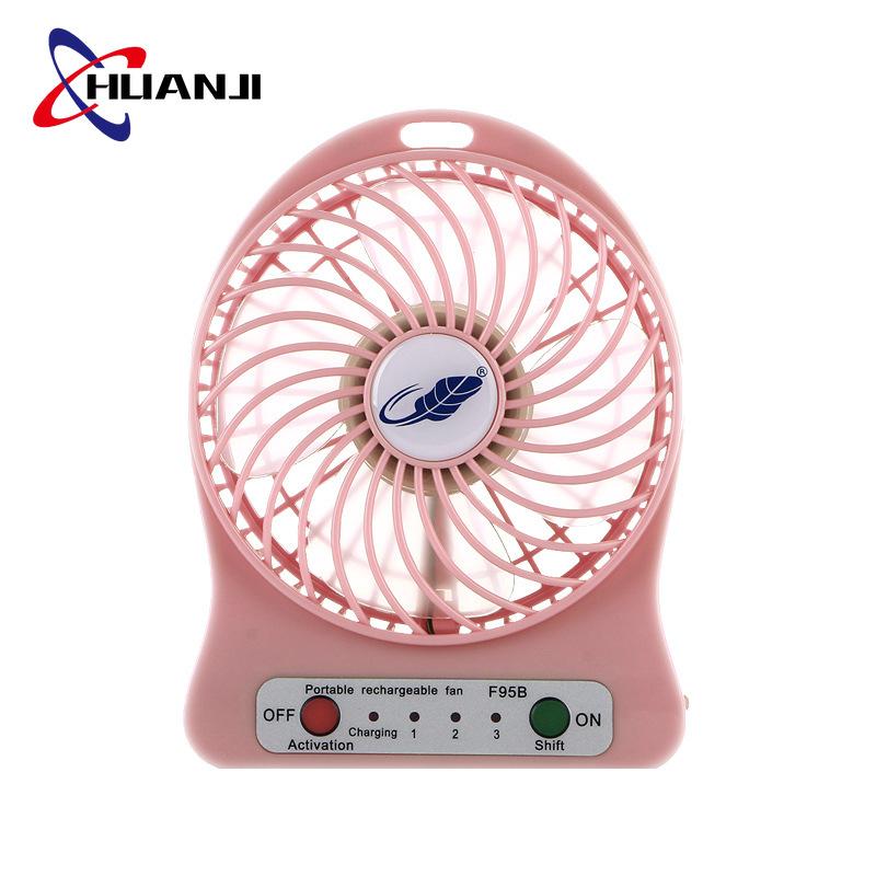 

Electric Fans HUANJI Portable USB Rechargeable Fan Mini Personal Desktop Cooling Operated Handheld Air Conditioning B107