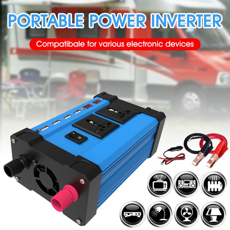 

Car GPS & Accessories 4000W Power Inverter 12V 220V 110V DC To AC Solar Inversor 12 V Sine Wave Convertor Auto