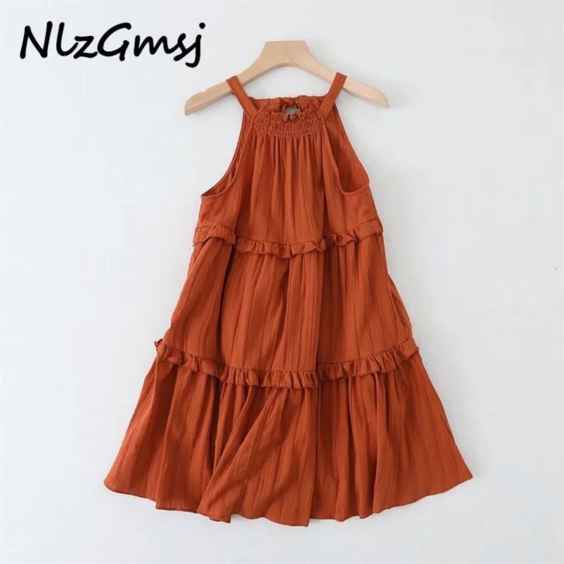 

Dres spring and summer youth women's dress French gentle sweet neck stitching laminated 05 210628, As picture