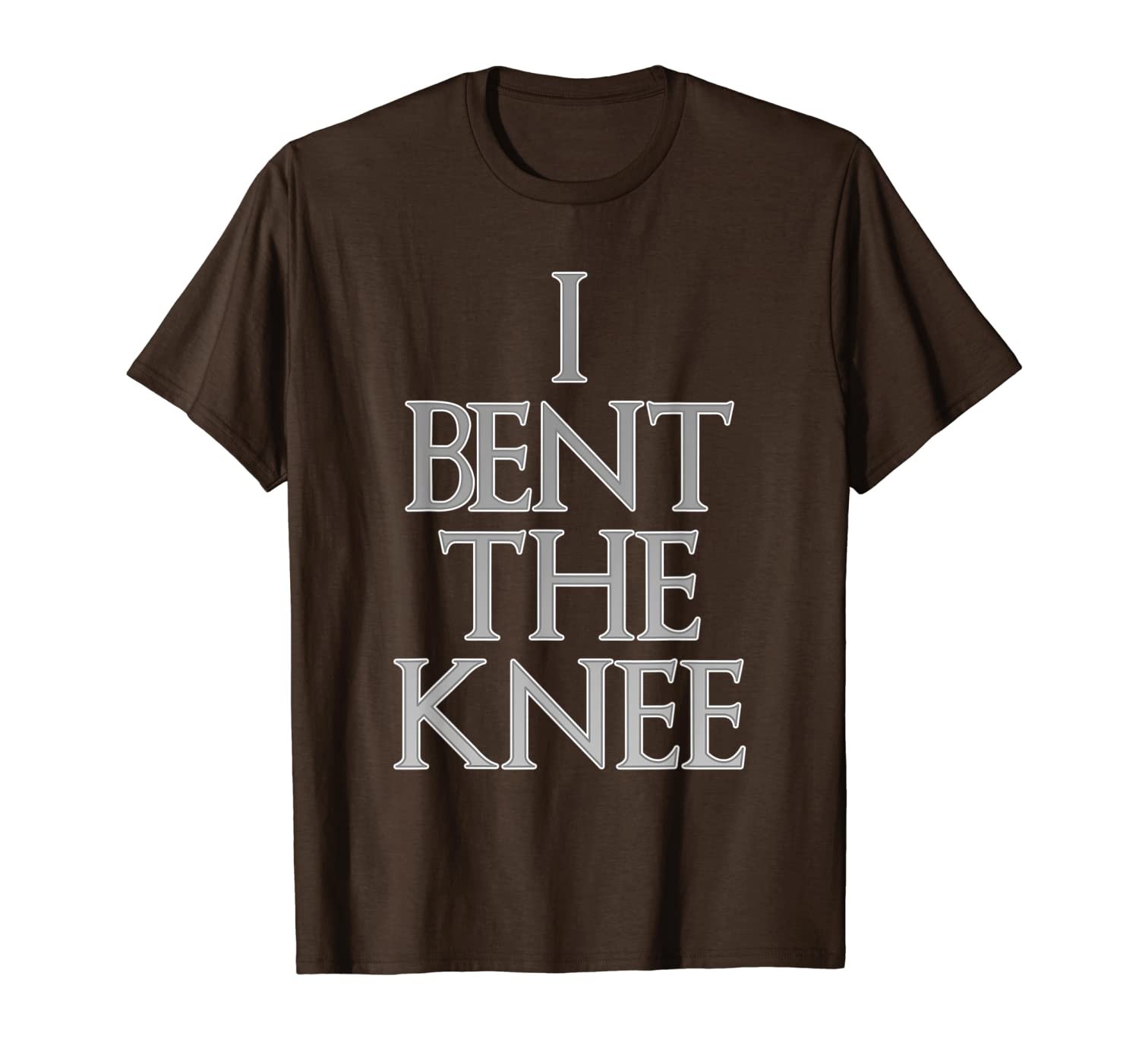 

funny quote i bent the knee groom wedding t-shirt, White;black