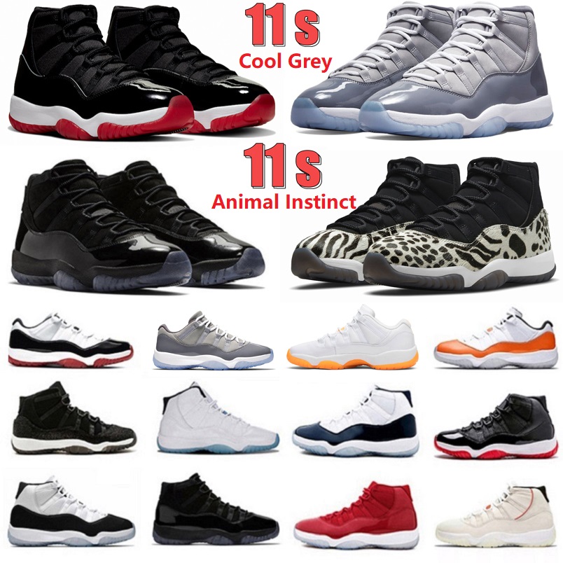 

Jumpman 11 11s mens basketball shoes Cool Grey Animal Citrus Instinct Citrus Legend Gamma Blue Jubilee Bred Low Cap Gown Concord, Color#22