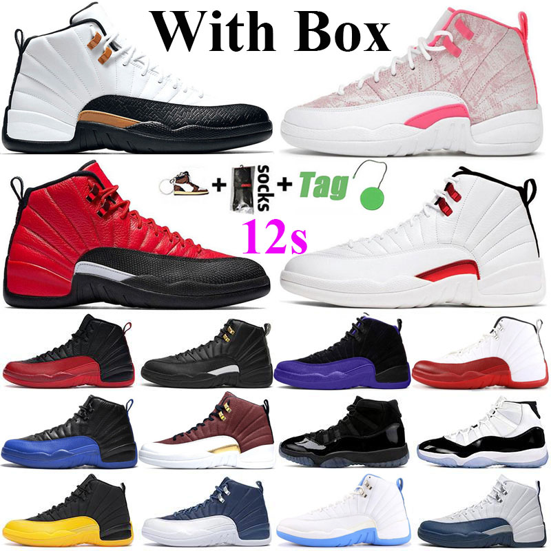 

With Box Jumpman 12 12s Mens Basketball Shoes Arctic Punch Pink Twist University Yellow Gold Indigo Royal Reverse Flu Game Women Sneakers Trainers, Bubble wrap packaging