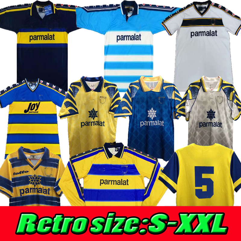 

Retro classic 1993 1995 97 98 99 00 01 02 03 parma home away soccer jerseys 2000 2001 F.CANNAVARO CRESPO NAKATA Long sleeve shirt football shirt goalkeeper, 93/95home