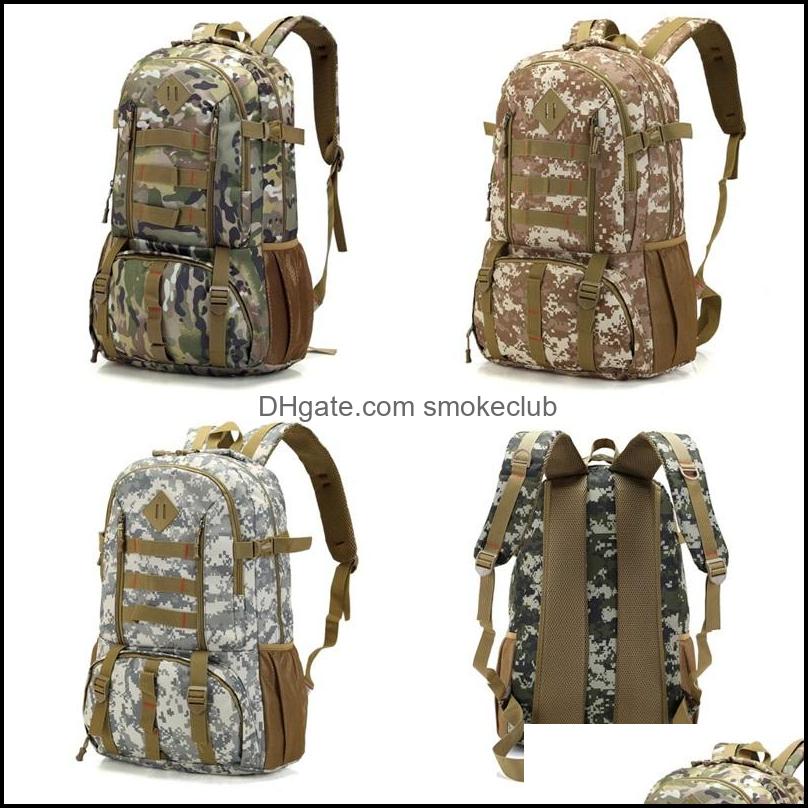 

Backpacks Camouflage Man Cam Knapsack Nylon Motion Backpack Outdoors Sports High Capacity Travel Hiking Tactical Gear Bags 32Bg Bz Drop Deli, Coffee