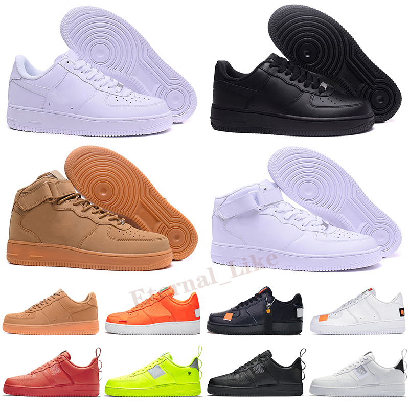 

Wholesale Design Outdoor Men Low Skateboard Shoes One 1 Euro High Women All White Black Walking S22