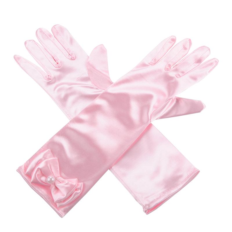 

Children's Mittens Women Fashion Flower Gloves Girl Formal Princess Costume Accessories White Lace Bow