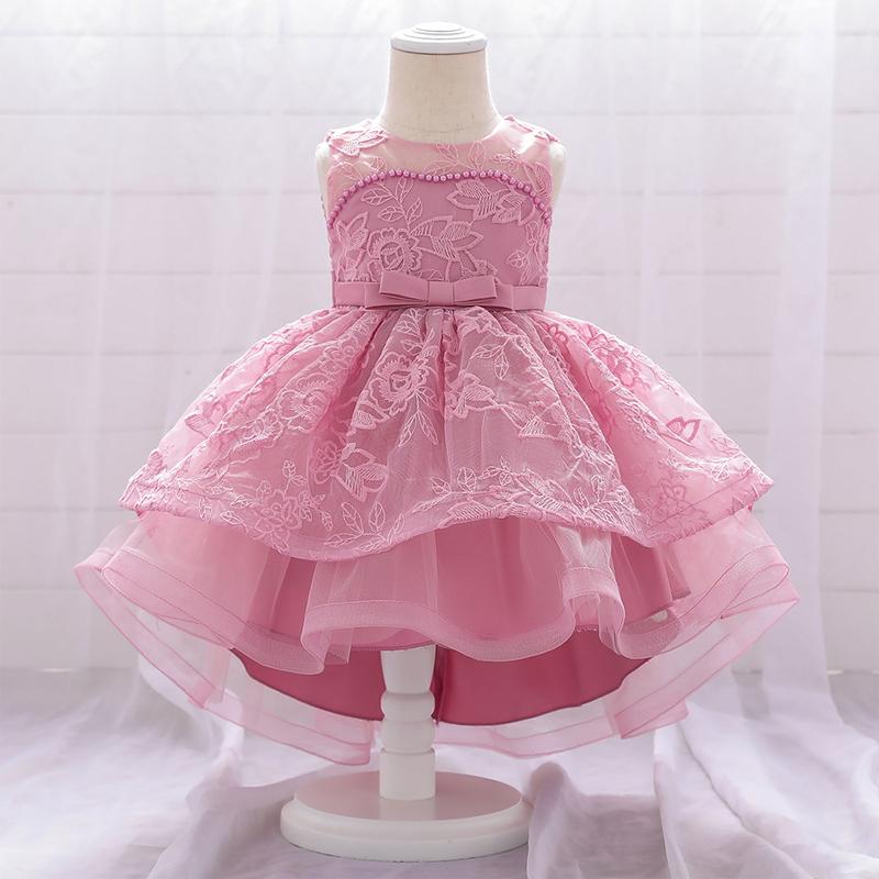 

Girl's Dresses 0-24M Born Bead Baptism Clothes Christening Dress For Baby Girl Wedding Sequin Gift Birthday Princess, Violet