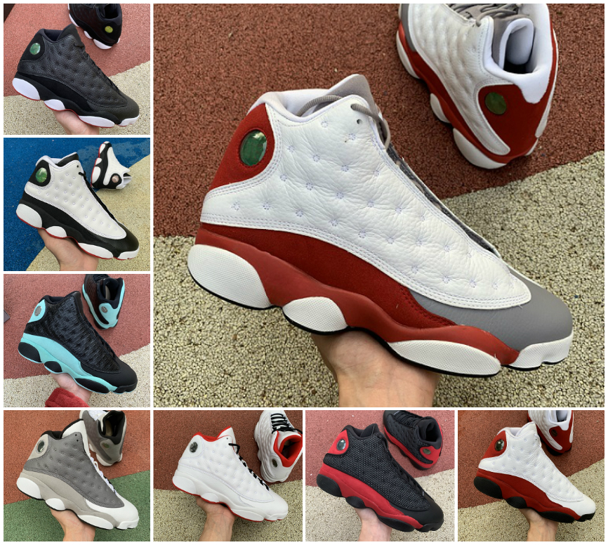 

13 13s Jumpman 2021 Basketball Shoes Mens Womens Reverse Bred Flint Lucky Green Soar Playground Lakers Court Purple Sports Sneakers Trainers