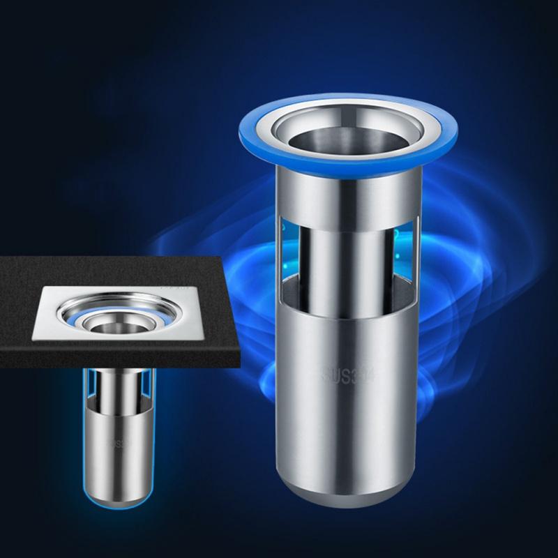 

Other Bath & Toilet Supplies Stainless Steel Deodorant Floor Drain Circular Washing Machine Cover Bathroom Anti-repellent U-shaped