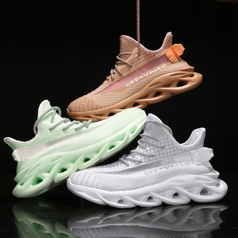 

Men Sneakers 2021 Spring Blade-Sharp Shoes Mens Couple Sports Casual plus Size Summer Breathable Fashion Trainer, Black