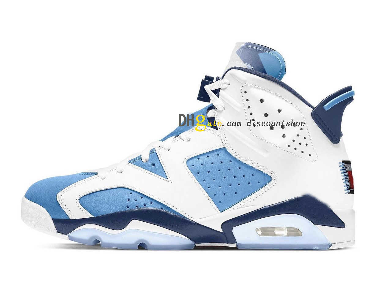 

6 UNC Basketball shoes 6s 2022 Release Date Mens Womens Sneakers for sale 36-47 CT8529 410, Tech chrome