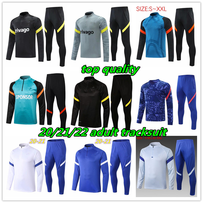 

2021 2022 adult tracksuit kits HAZARD soccer 20 21 22 PEDRO FABREGAS WILLIAN KANTE football Wear training suit Set, 13