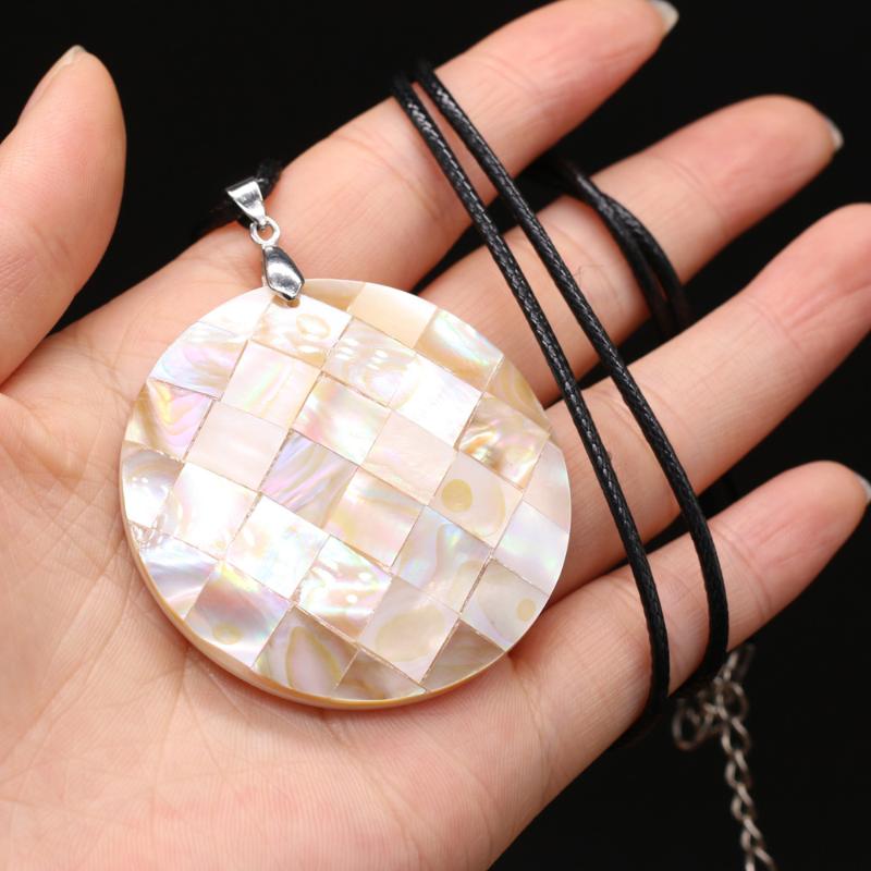 

Pendant Necklaces Natural Sea Shell Fashion Necklace Jewelry For Women Men Polish Summer Choker Wedding Party Gift