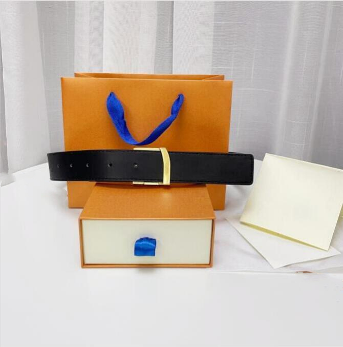

2021 Fashion Big buckle genuine leather belt with box designer men women high quality mens belts AAA+, Belts gift box