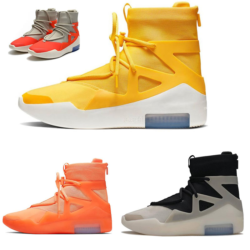

top quality Casual Shoes Amarillo is afraid of God x 1 men's sneakers triple black rope problem orange pulse frosted spruce fashion sizes 40-46, 10