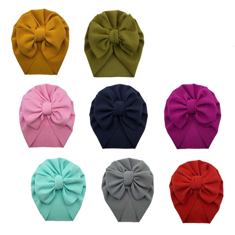 

Baby Hat bow accessories knitted hat Indian fashion children's headdress hair, Yellow
